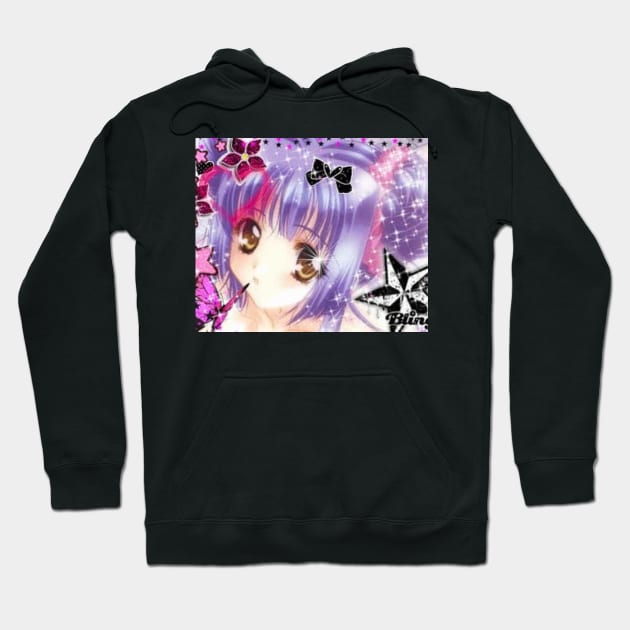 anime grl blingee ♥̩͙ˊˎ Hoodie by aishc